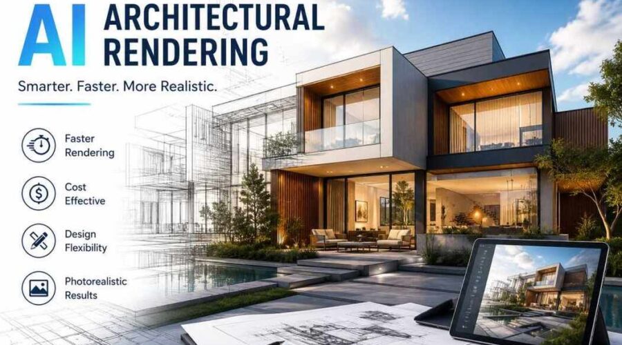 AI architectural rendering