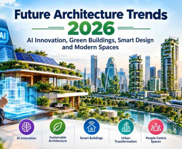 Future Architecture Trends 2026 AI Innovation, Green Buildings, Smart Design and Modern Spaces