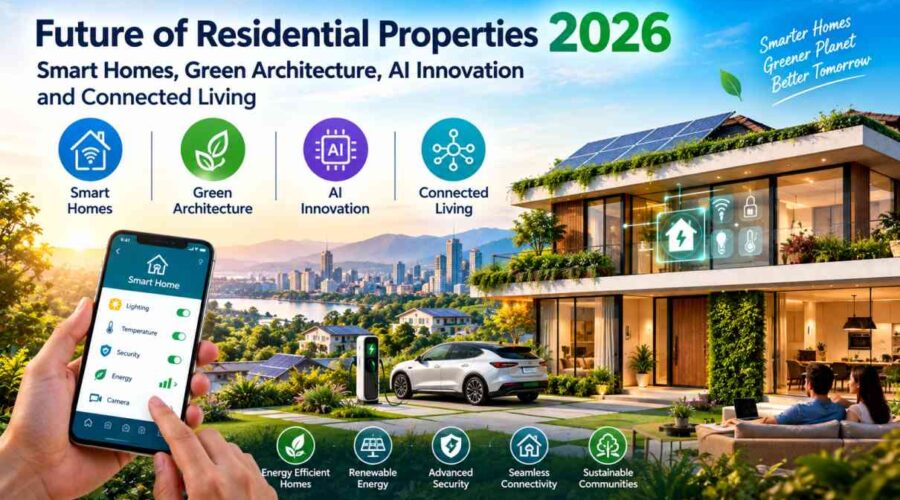 Future of Residential Properties 2026: Smart Homes, Green Architecture, AI Innovation and Connected Living