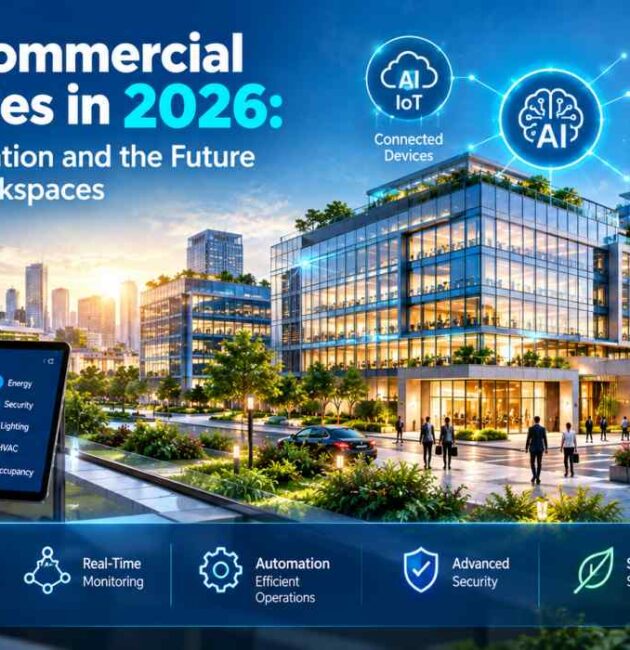 Smart Commercial Properties in 2026 AI, IoT, Automation and the Future of Modern Workspaces
