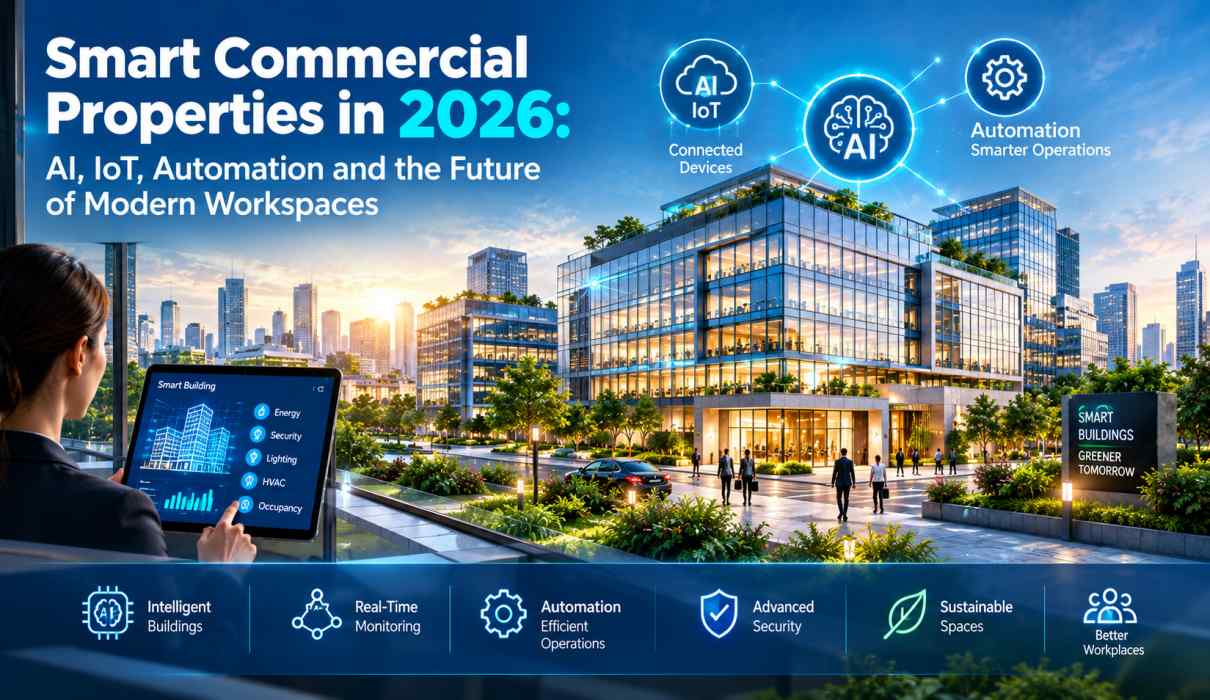 Smart Commercial Properties in 2026 AI, IoT, Automation and the Future of Modern Workspaces