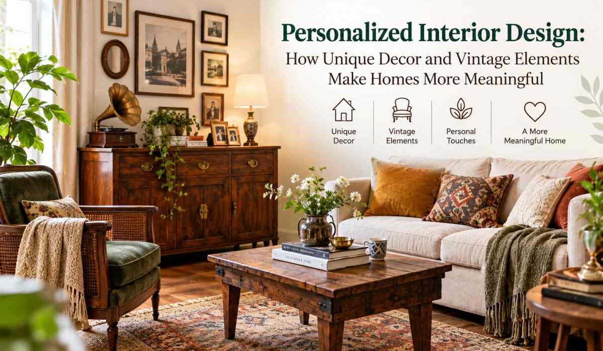 Personalized Interior Design: How Unique Decor and Vintage Elements Make Homes More Meaningful