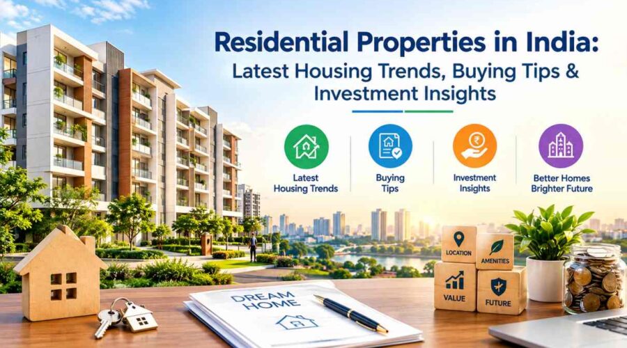 Residential Properties in India Latest Housing Trends, Buying Tips & Investment Insights