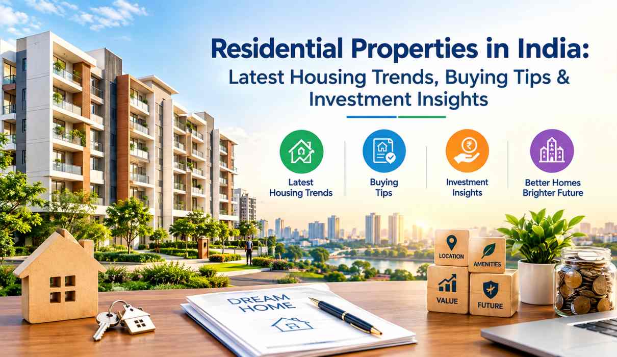 Residential Properties in India Latest Housing Trends, Buying Tips & Investment Insights